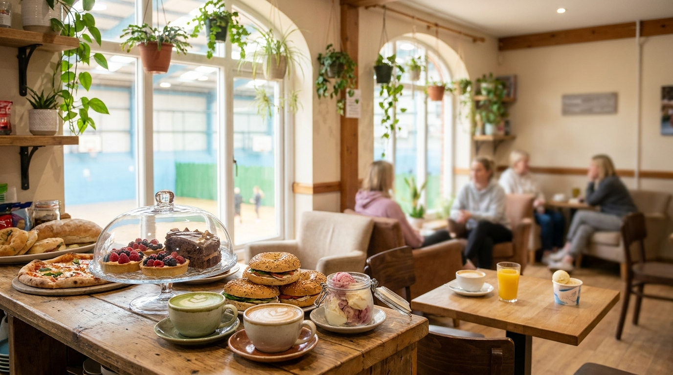 Inside Stacja Caffe — pizza, baking, coffee